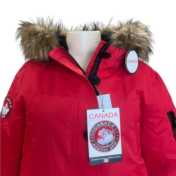Canada Weather Gear Faux Fur Trimmed Hooded Parka Jacket New - Picture 2 of 8